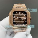 Swiss 9015 replica TWF Patek Philippe CUBITUS 5821 rose gold stainless steel watch 